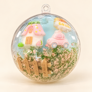 Pink Cottage Garden Handmade Squishy Ball product photo