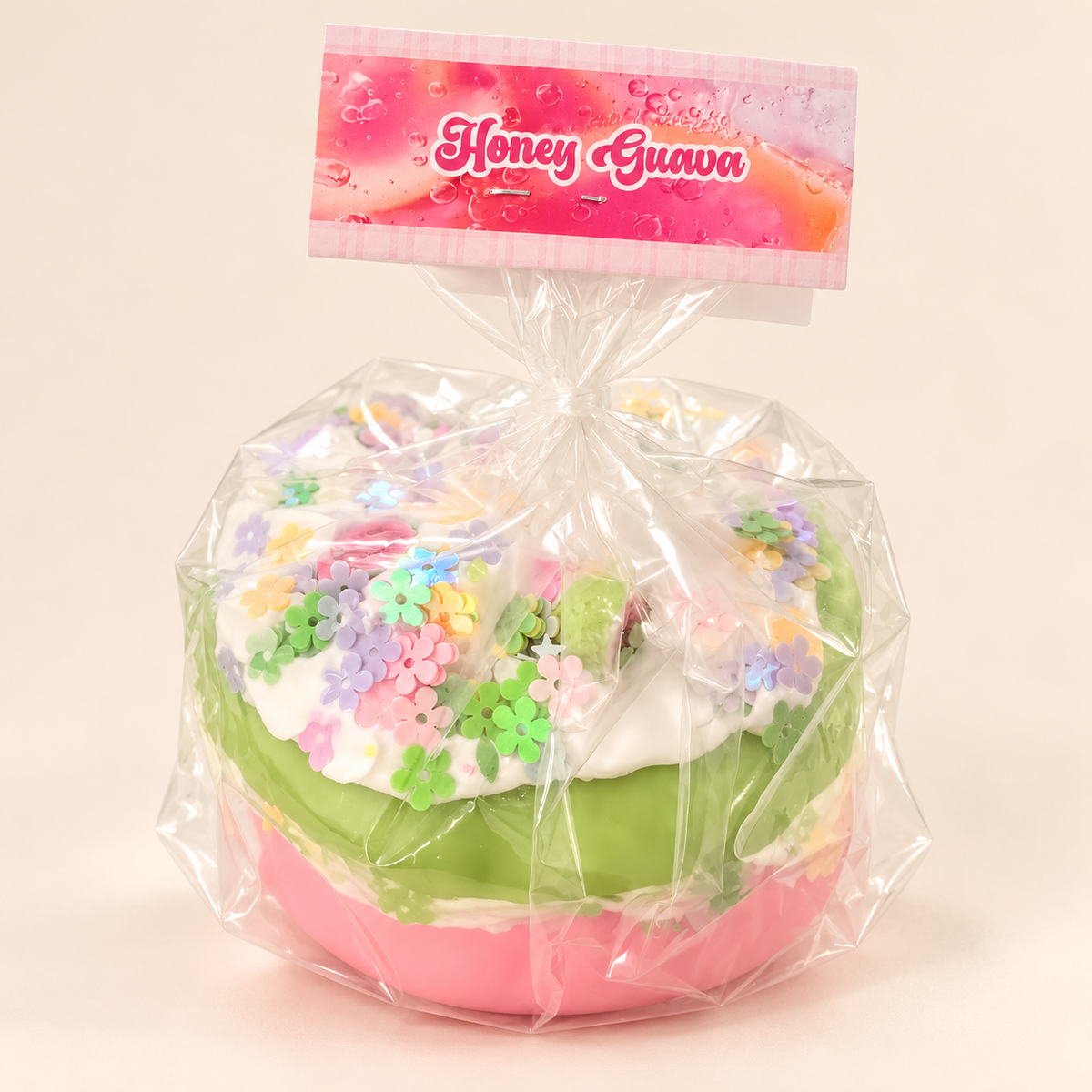 Honey Guava Flower Cake Handmade Squishy product photo