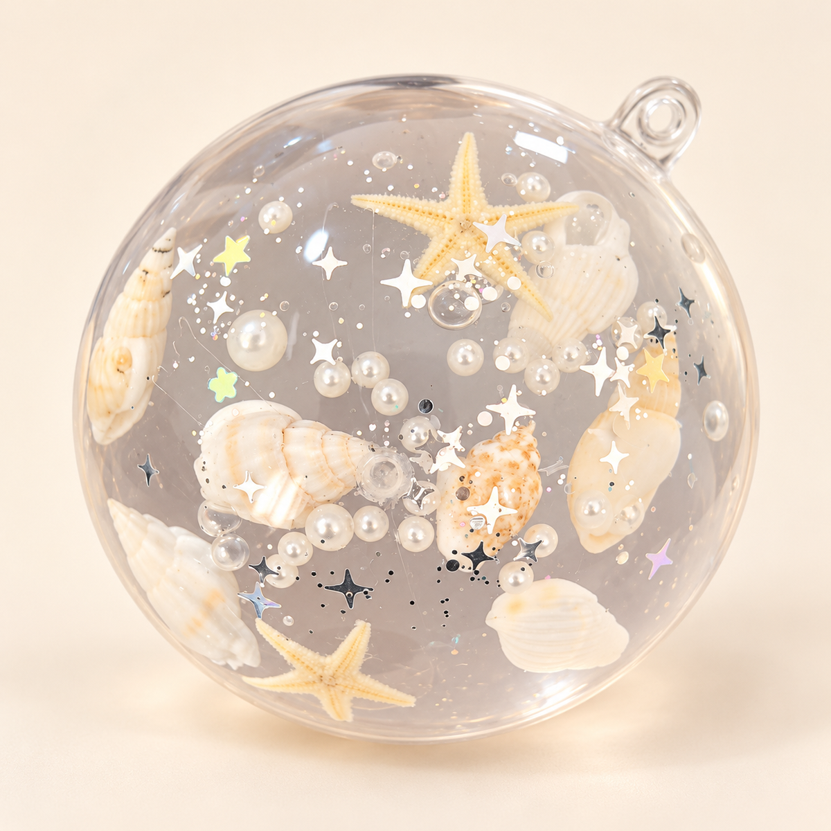 Crystal Seashell Pearl Handmade Squishy Ball product photo