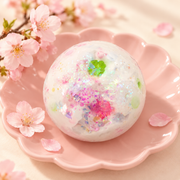 Cherry Blossom Sparkle Handmade Squishy Ball - store-style lifestyle image
