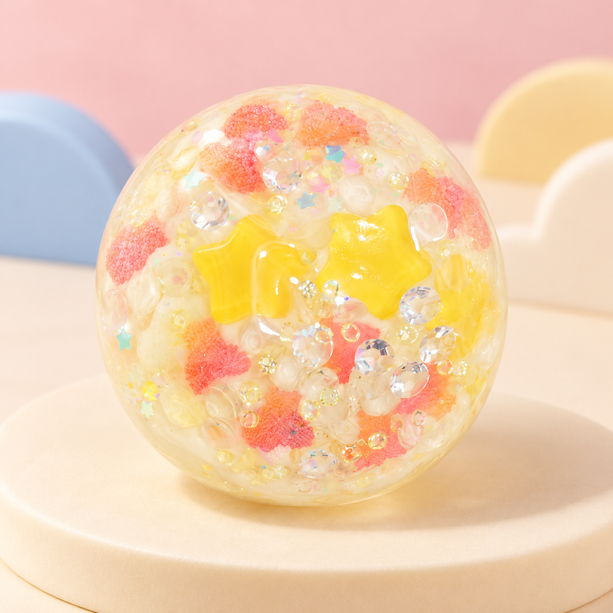 Coconut Summer Handmade Squishy Ball - MochiMimi-style product image