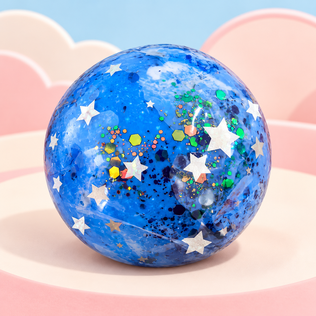 Midnight Galaxy Handmade Squishy Ball - store-style hero image