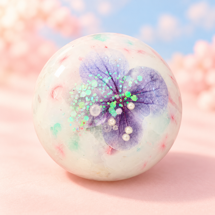 Purple Lily Dream Handmade Squishy Ball - store-style hero image